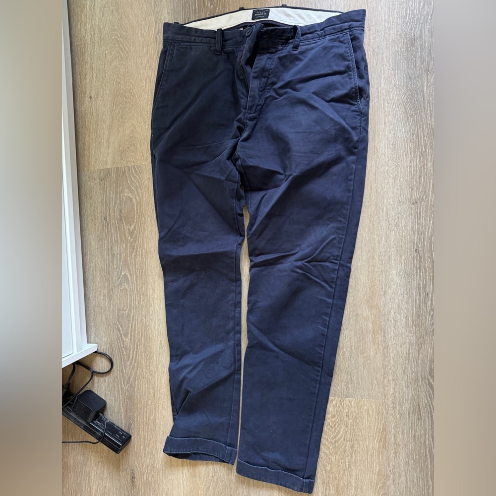 J. Crew Men's Dark Blue Chinos